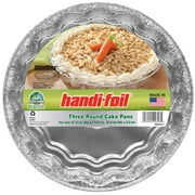 Handi-Foil Aluminum Round Cake Pans, 9 inch, 3 Count