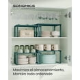 thumbnail image 2 of SONGMICS Especiero, Estante para Especias, Juego de 2, de Armario, Estante de Almacenamiento de Cocina Extensible, Verde Hiedra, 2 of 5