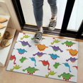 thumbnail image 2 of White Dinosaurs Colorful Species Pattern Door Rugs,Washable Non Slip Door Mats Indoor,Decorative Door Mats,Entry Mat Indoor for Entrance,Bedroom,Kitchen,Bathroom,20"x32", 2 of 6