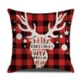 thumbnail image 1 of almohada de Navidad , decoración de día festivo de invierno, funda de cojín rústica para sofá, decoración del hogarB1PCS, 1 of 5