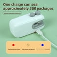 thumbnail image 4 of Mini Bag Sealer, 2025 Upgraded 2 In 1 Usb Rechargeable Bag Sealer Heat Seal Tool, Portable Vacuum Sealer, Mini Sealing Machine Heat Seal Tool, Snack Sealer Household Mini Sealing Machine (1Pcs-White), 4 of 4