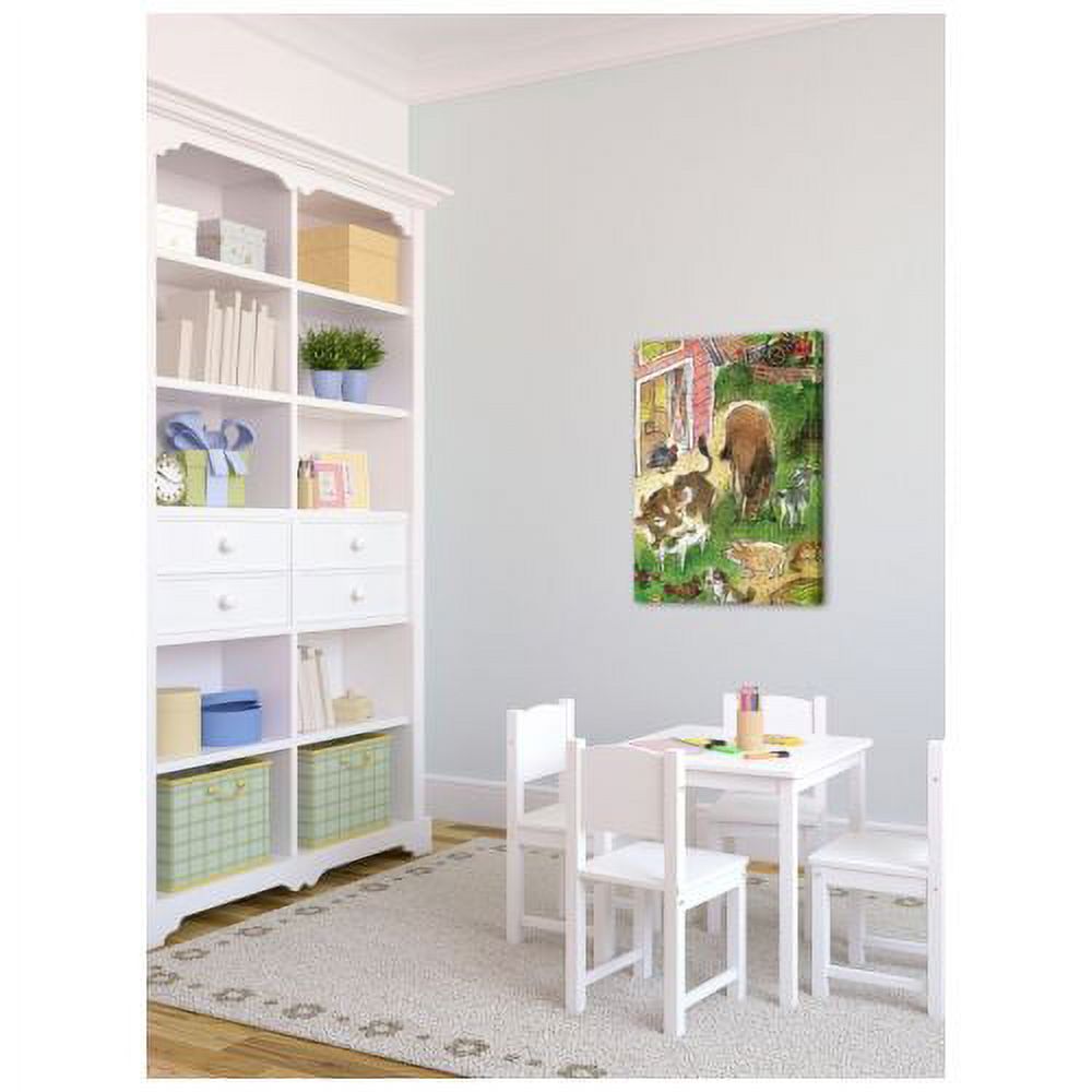 "Farm Animals" Painting Print on Wrapped Canvas