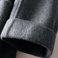 thumbnail image 6 of Gytharion Women’s Wool Coats Stand Collar Button Front Trench Coats Long Length Warm Winter Overcoats with Pockets, 6 of 7