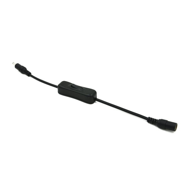 OUNONA 5.5x2.1mm DC Male to Female / Extension Cable with (Black)