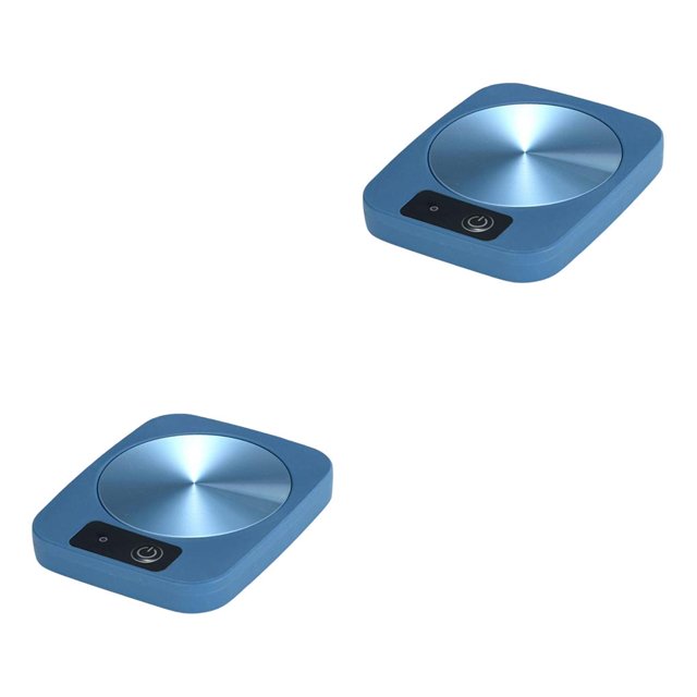 Calentador de café Wosthever con control inteligente Bandeja de calentamiento de leche azul 2Conjunto
