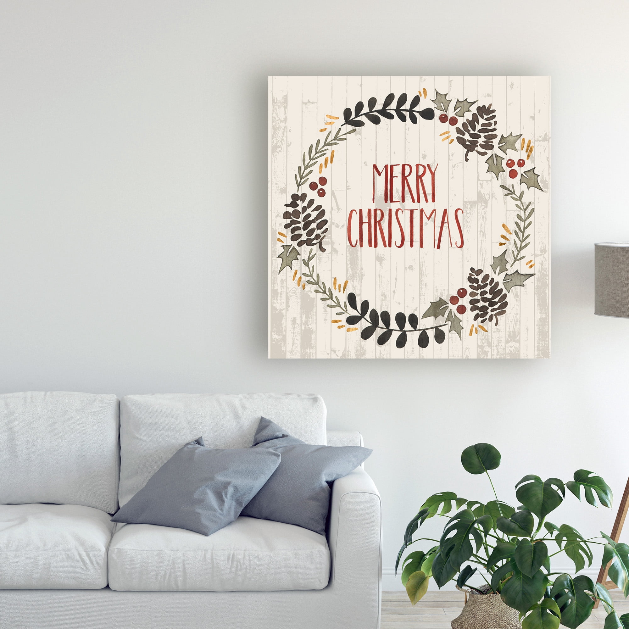 Trademark Fine Art 'Rustic Christmas II' Canvas Art by Grace Popp