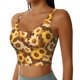 thumbnail image 2 of Balery Vintage Wood Grain Sunflower B Sujetadores deportivos con espalda cruzada para mujer, acolchados, sin costuras, de alto impacto, ideales para yoga, gimnasio, entrenamiento y fitness.-Medium, 2 of 8