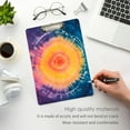 thumbnail image 5 of ALAZA Plastic Clipboard A4 Letter Size Decorative Clipboards for Students Women Men 9" x 12.5" Swirl Orange Tie Dye, 5 of 6