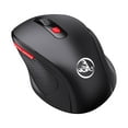 thumbnail image 1 of ruzhgo Souris Sans Fil 2,4 g 1000-1200-1600 Dpi Souris d'Ordinateur Réglable Confortable à Tenir Récepteur pour Portable 6 Boutons Souris Intelligentes avec Mini Récepteur USB 2,4 g, 1 of 6