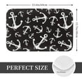thumbnail image 2 of Pofeuu Anchor Print Flannel Doormats Rug16"x24"Rug Washable Doormats Indoor Outdoor Rugs for Layered Front Door Mats, Porch, Kitchen, Entryway, 2 of 7