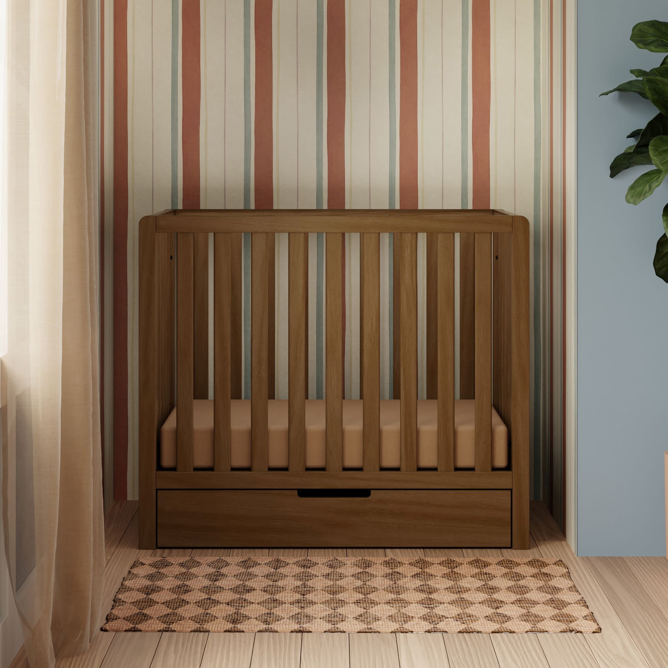 Carter's Colby 4-in-1 Convertible Mini Crib with Trundle