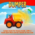 thumbnail image 5 of Friction Powered Car-Push and Move Toy Car Construction Vehicle Toy Suitable For 18 Months 2-6 Year Old Girl Boy Toddler Gift, 5 of 8