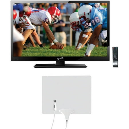 Supersonic 24" Class - Full HD, LED TV - 1080p, 60Hz (SC-2411) and Mohu Leaf 50 HDTV Antenna