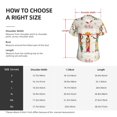 thumbnail image 4 of Honeii Black African Woman Print Women's Classic V-Neck T-Shirt,Womens Fashion Tops,Stylish Everyday Top for Women, Casual Summer Spring Outfits Clothes-XX-Large, 4 of 5