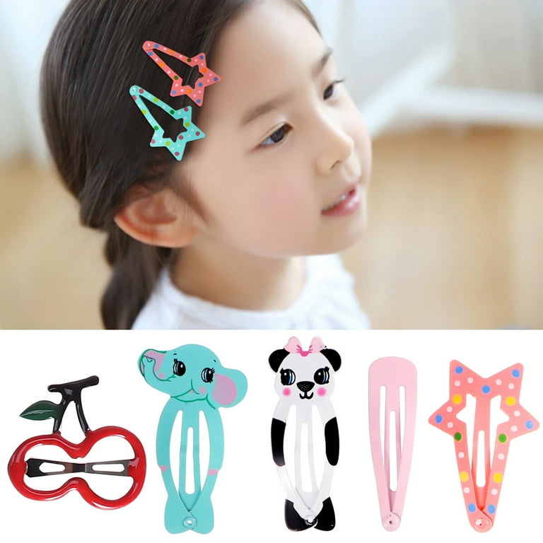 18Pack Cute Animal Candy Hair Clips Girl's Hair Bows Flower Color Ties  Cartoon Elastic Hair Accessories Ponytail Holder Hair Pins for Girls Kids
