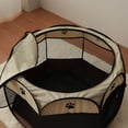 thumbnail image 4 of Jaula octogonal para mascotas, valla plegable de tela Oxford, impermeable, para gatos, sala de partos, resistente a los arañazos, tienda de campaña para perros, suministros para mascotas, 4 of 5