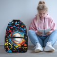 thumbnail image 2 of Yayamidu Colorful Baseball Backpack for Kids Boys Girls 6-9 Middle School Bookbag Large Capycity Schoolbag, 17 Inch, 2 of 7