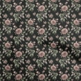 thumbnail image 1 of oneOone Polyester Spandex Black Fabric Floral Sewing Craft Projects Fabric Prints By Yard 56 Inch Wide, 1 of 5
