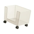 thumbnail image 4 of deevoka Mesh Rolling File Cart with Wheels Portable for Office Handbag School White, 4 of 7
