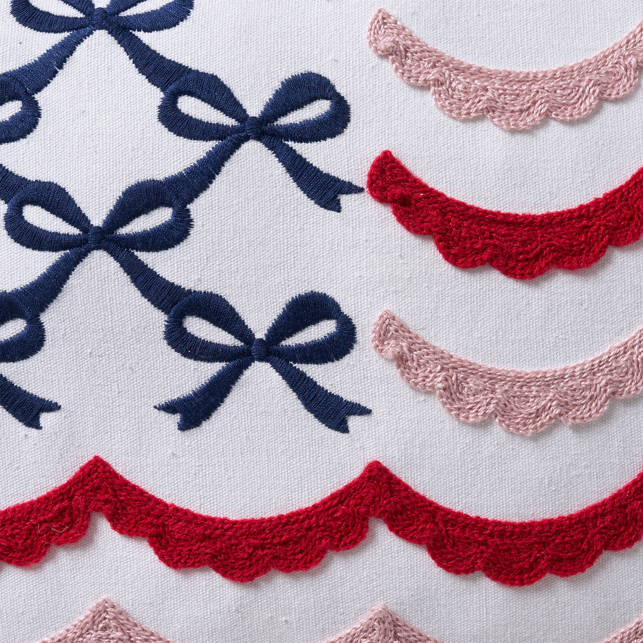 Bow Flag Decorative Pillow, Red/White/Blue, 19.5" x 14", by My Texas House