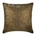 thumbnail image 1 of Cushion Covers, Throw Pillow Cover Accent Pillow Couch Pillow 18x18 Brown Silk Pillow Case Hmade Square Gold Sequin Embroidered, Brown Pillow Cover 18x18 inch (45x45 cm) - Gold Friend, 1 of 3