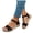 Black, variant on Women's Espadrille Platform Wedge Sandals Comfortable Open Toe Dress Shoes with Arch Support Breathable Footwear for Summer Black Size 9