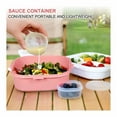 thumbnail image 5 of NBW Salad Container to Go, 41-oz Bento Lunch Box with Salad Dressing Container, Built-in Utensil, Leak-Proof, Pink, 5 of 6