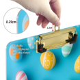 thumbnail image 3 of 12.5" x 9" Acrylic Clipboard with Gold Metal Clip Office and Classroom Essential Colorful Easter Eggs, 3 of 7