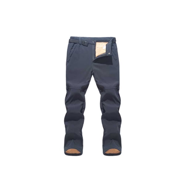 Eigraketly Pantalón de invierno Moda Hombre Mujer Senderismo Viajar Montañismo Térmico Impermeable A prueba de viento Pantalones largos Ropa Escalada Gris SG
