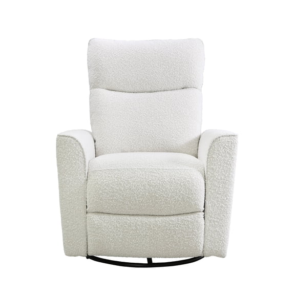 Second Story Home Soho Upholstered Swivel Glider- Boucle