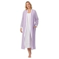 thumbnail image 3 of Aria Women's Lightweight Cotton Woven 52" Long Wrap Sleepwear Robe, Sizes XS-5X, 3 of 8