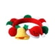 thumbnail image 1 of Acaricie la cadena decorativa coloreada sombrero del árbol de navidad de la campana de la tela de la felpa del collar de la bola del gato y del perro, 1 of 5