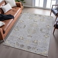 thumbnail image 6 of Addison Rugs Mayfield Premium Machine Washable Transitional Floral Gray Rectangle Rug, 5' x 7'6", 6 of 6