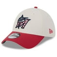 thumbnail image 3 of Men's New Era  Khaki/Red Miami Marlins 2024 Fourth of July 39THIRTY Flex Hat, 3 of 6