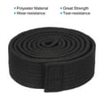 thumbnail image 3 of Uxcell Polyester Taekwondo Colored Ranking Belt For Practitioners Black 1.57"x5.2', 3 of 5
