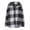 Gray, variant on absuyy Fleece Jacket for Women Fall Winter Plush Hooded Jacket Warm Plaid Lightweight Faux Fur Cardigan