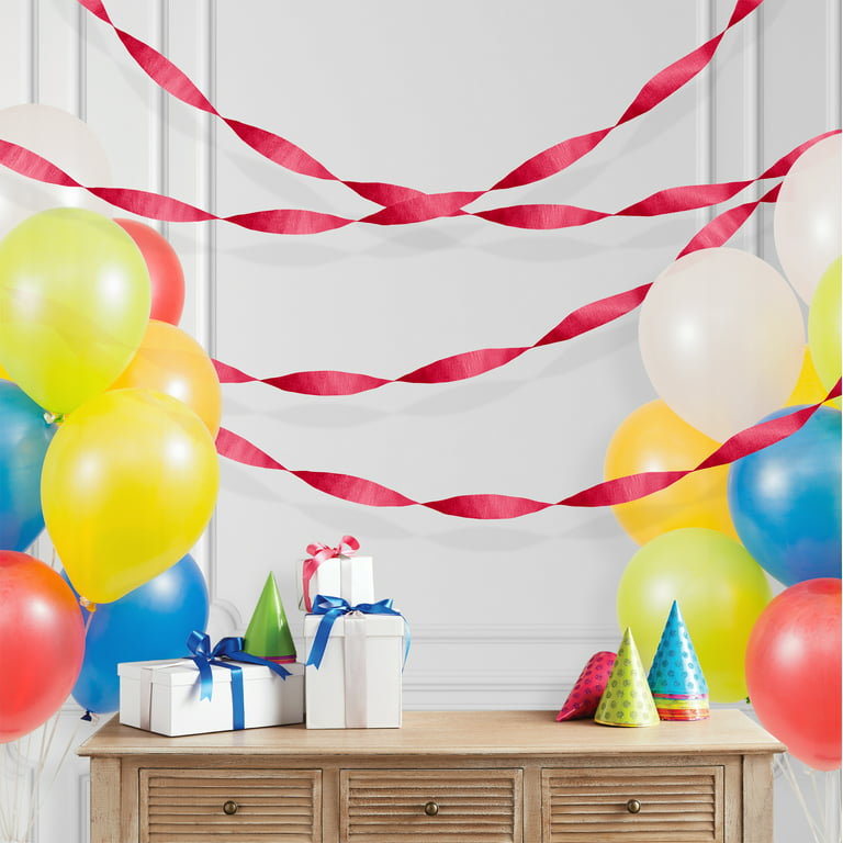 Way to Celebrate! Party Ravishing Crepe Streamer, 150ft, 1 Ct, Party  Decoration