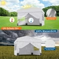 thumbnail image 3 of 10x10 Pop Up Canopy Tent with 4 Waterproof Sidewalls,Instant Setup Portable Outdoor Canopy for Camping,Beach,Backyard,Party - Includes Carry Bag,Stakes & Guy Ropes, 3 of 7