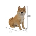 thumbnail image 2 of Hi-Line Gifts Shiba Inu Dog Sitting Outdoor Garden Statue - 16" - Brown and White, 2 of 5