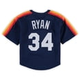 thumbnail image 3 of Preschool & Toddler Mitchell & Ness Nolan Ryan Navy Houston Astros Cooperstown Collection Mesh Batting Practice Jersey, 3 of 3