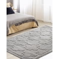 thumbnail image 5 of Unique Loom Trellis Shag Collection Area Rug - Traditional (9' x 12' 2" Rectangle Gray), 5 of 7