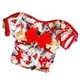 thumbnail image 2 of Cat Kimono Japanese Style Bow-knot Decor Fabric Two-legged Pet Costume Dress for Party, 2 of 8