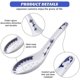 thumbnail image 3 of 8 Pieces Ceramics Soup Spoons Nese And Porcelain Pattern Spoons Flatware, 3 of 4