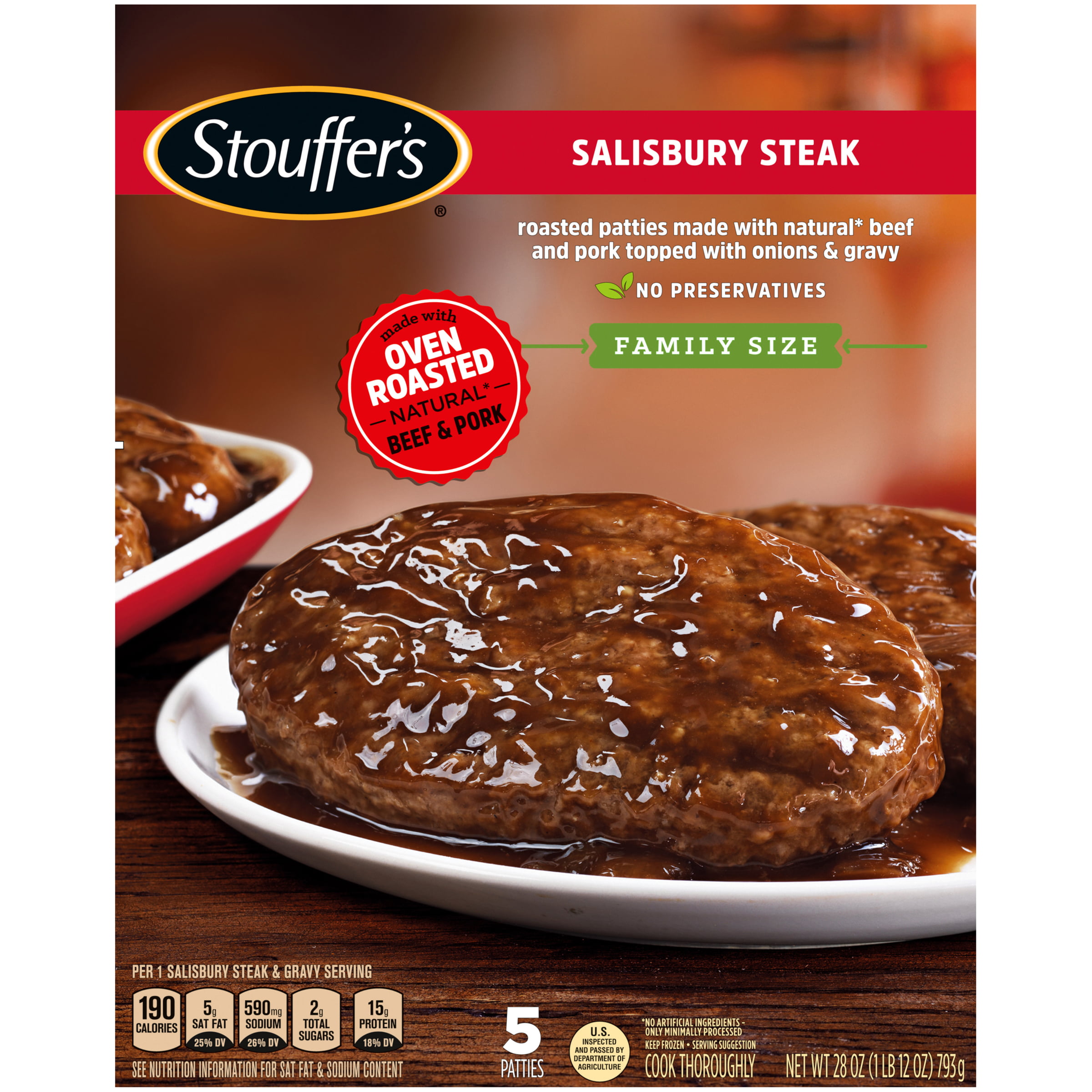 STOUFFER'S CLASSICS Family Size Salisbury Steak - Walmart.com - Walmart.com