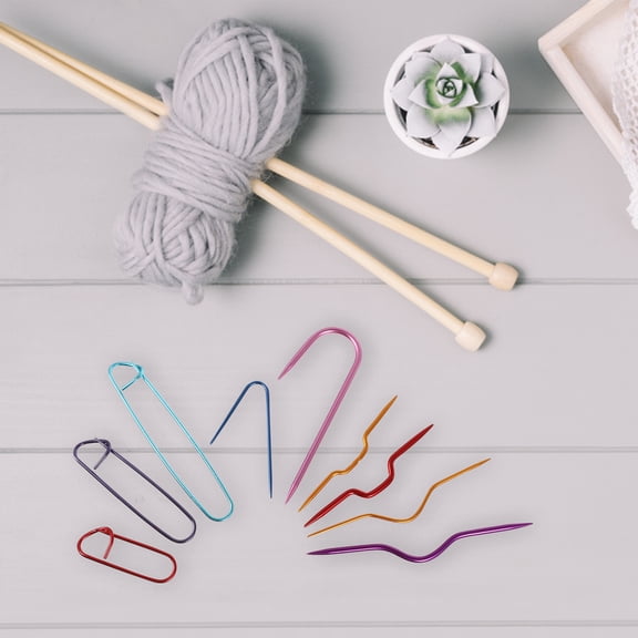 LOLIPPYY 9PCS Knitting Hooks for Beginners in Assorted Color for Knitting and Sewing