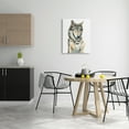thumbnail image 2 of Stupell Industries Laughing Wolf with Coffee Animals & Insects Painting Gallery Wrapped Canvas Print Wall Art, 24 x 30, 2 of 7