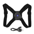 thumbnail image 1 of Intelligent Induction Posture Correction Belt Brace Vibration Voice Reminder Back CorrectorBlack, 1 of 14