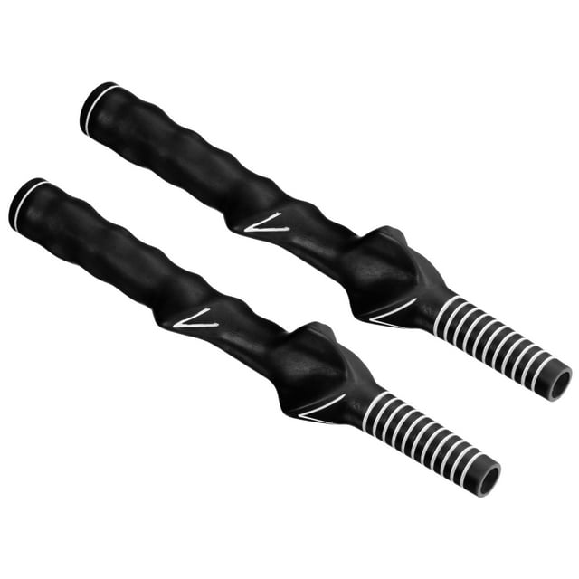 Unique Bargains Golf Club Training Grip, 2 Pack Right Handed Teaching Practice Swing Non-Slip Auxiliary Aid Correction for Golf Trainer Beginner, Black