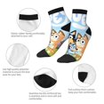 thumbnail image 4 of Saiise Bluey Funny Socks Men Women Adults Novelty Graphic Crew Tube Socks Crazy Design Casual Dress Socks for Sports,Running,Travel, 4 of 7