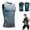Grey, variant on Antistab Vest for Men, Compression Vest | Comfortable Breathable, and Invisible, Version Ionic Shaping Sleeveless Vest for Men to Build a Perfect Body